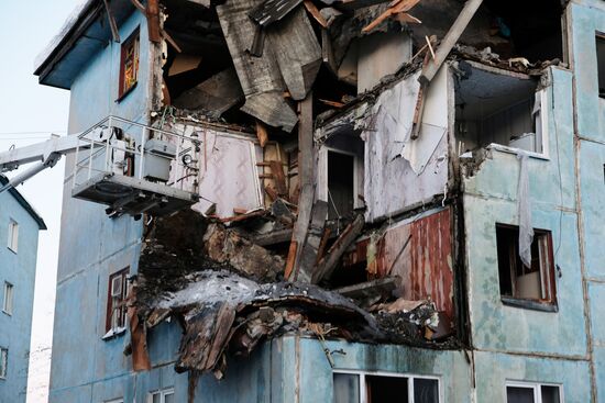 Взрыв бытового газа в жилом доме в Мурманске