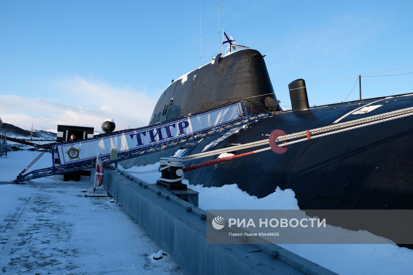 Подводные лодки Северного флота на базе в Гаджиево Мурманской области | РИА  Новости Медиабанк