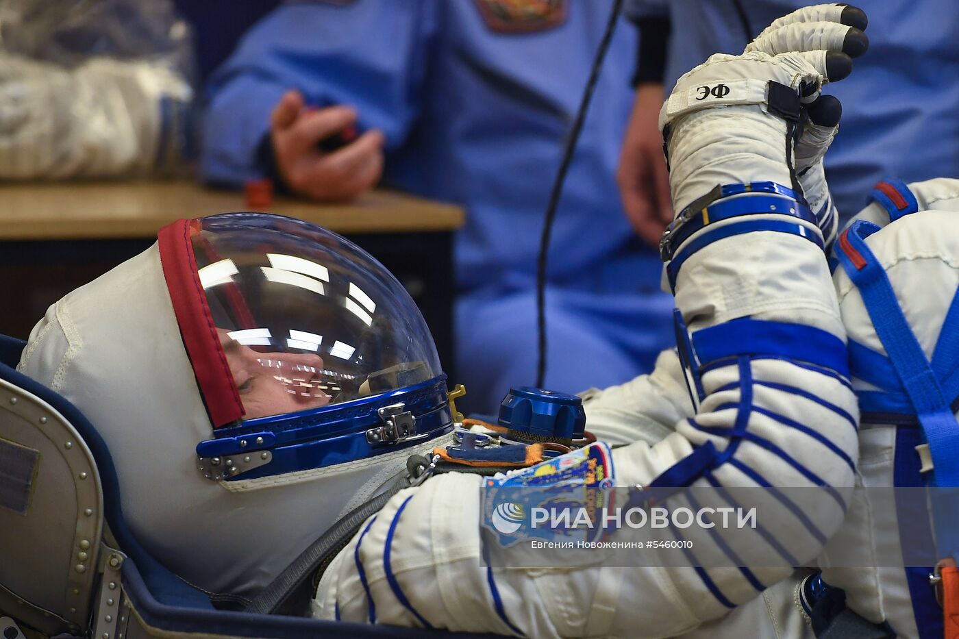 Запуск ракеты-носителя "Союз-ФГ" с кораблем "Союз МС-08" на космодроме Байконур