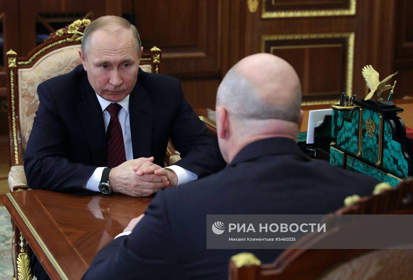 Президент РФ В. Путин встретился с главой Минфина РФ А. Силуановым