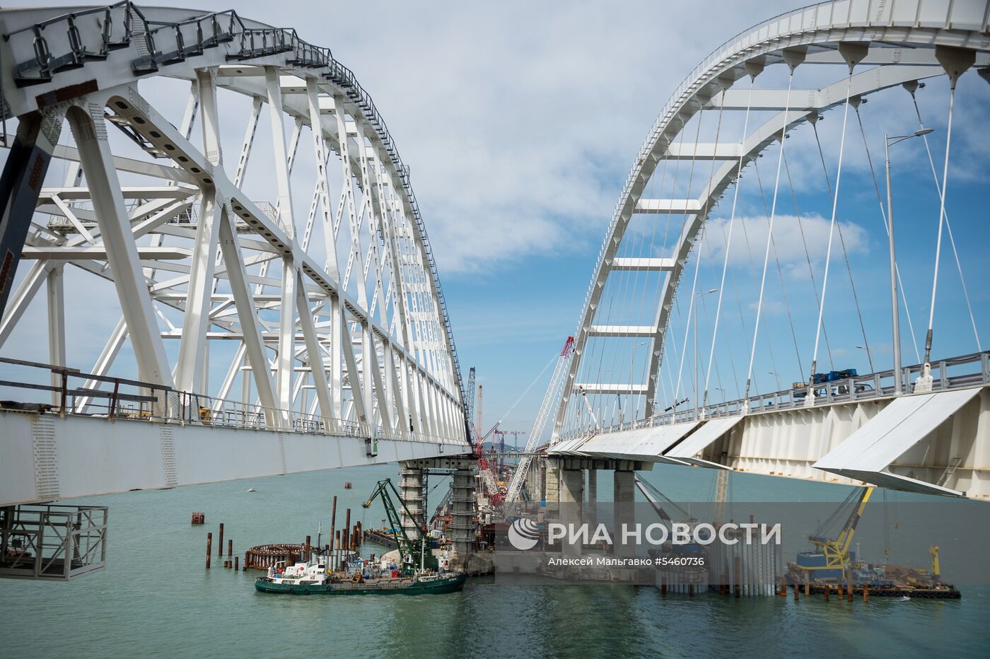 Строительство Крымского моста