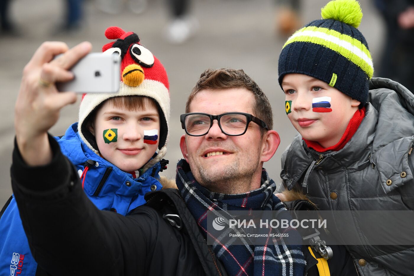 Футбол. Товарищеский матч. Россия - Бразилия