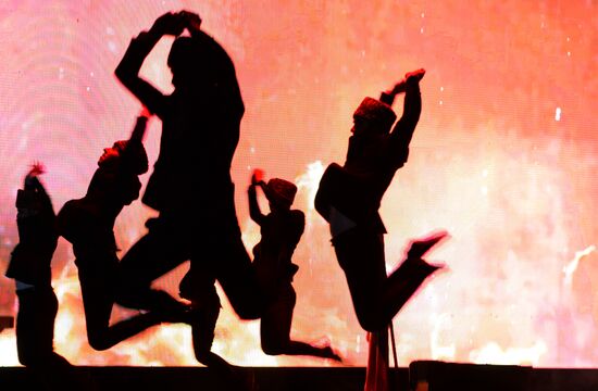 Празднование Дня конституции Чеченской Республики в Грозном