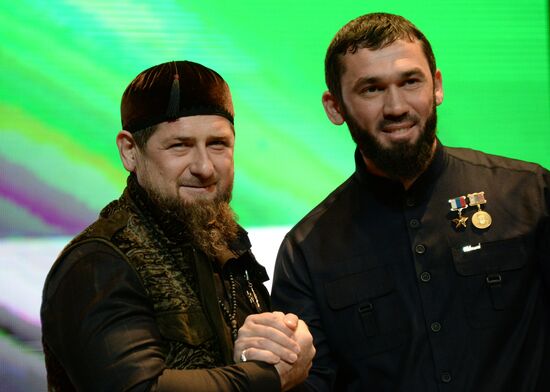 Празднование Дня конституции Чеченской Республики в Грозном