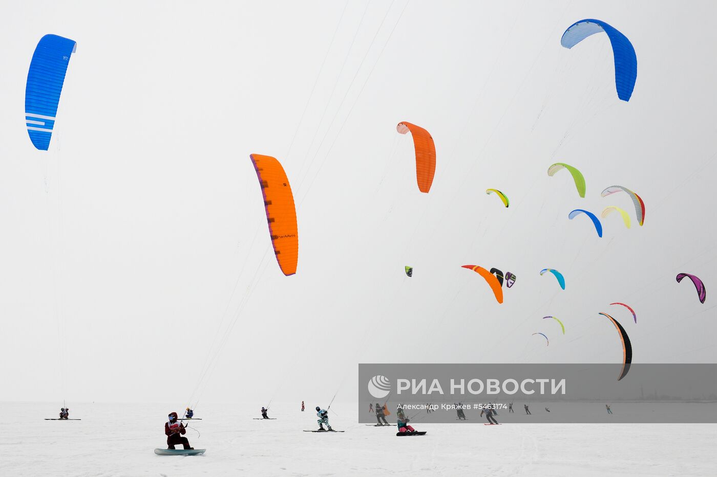 Соревнования по зимним дисциплинам парусного спорта в Новосибирской области