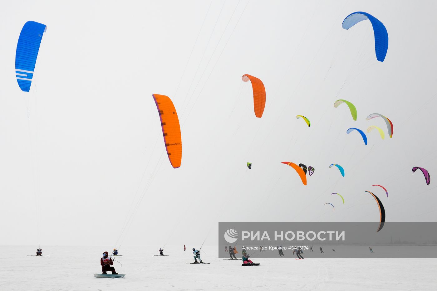 Соревнования по зимним дисциплинам парусного спорта в Новосибирской области