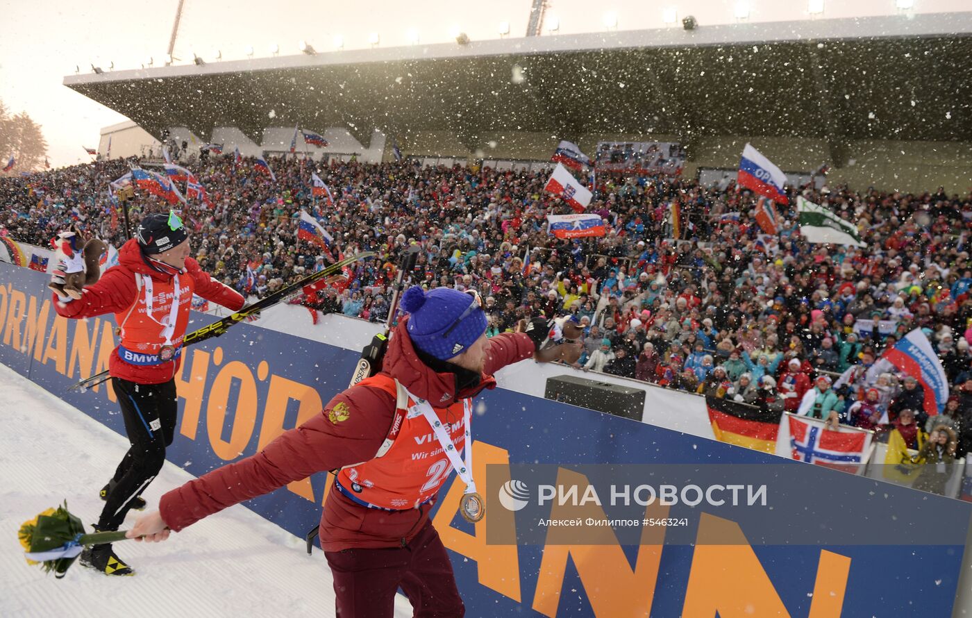 Биатлон. IX этап Кубка мира. Мужчины. Масс-старт