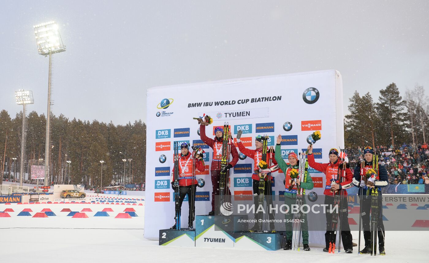 Биатлон. IX этап Кубка мира. Мужчины. Масс-старт