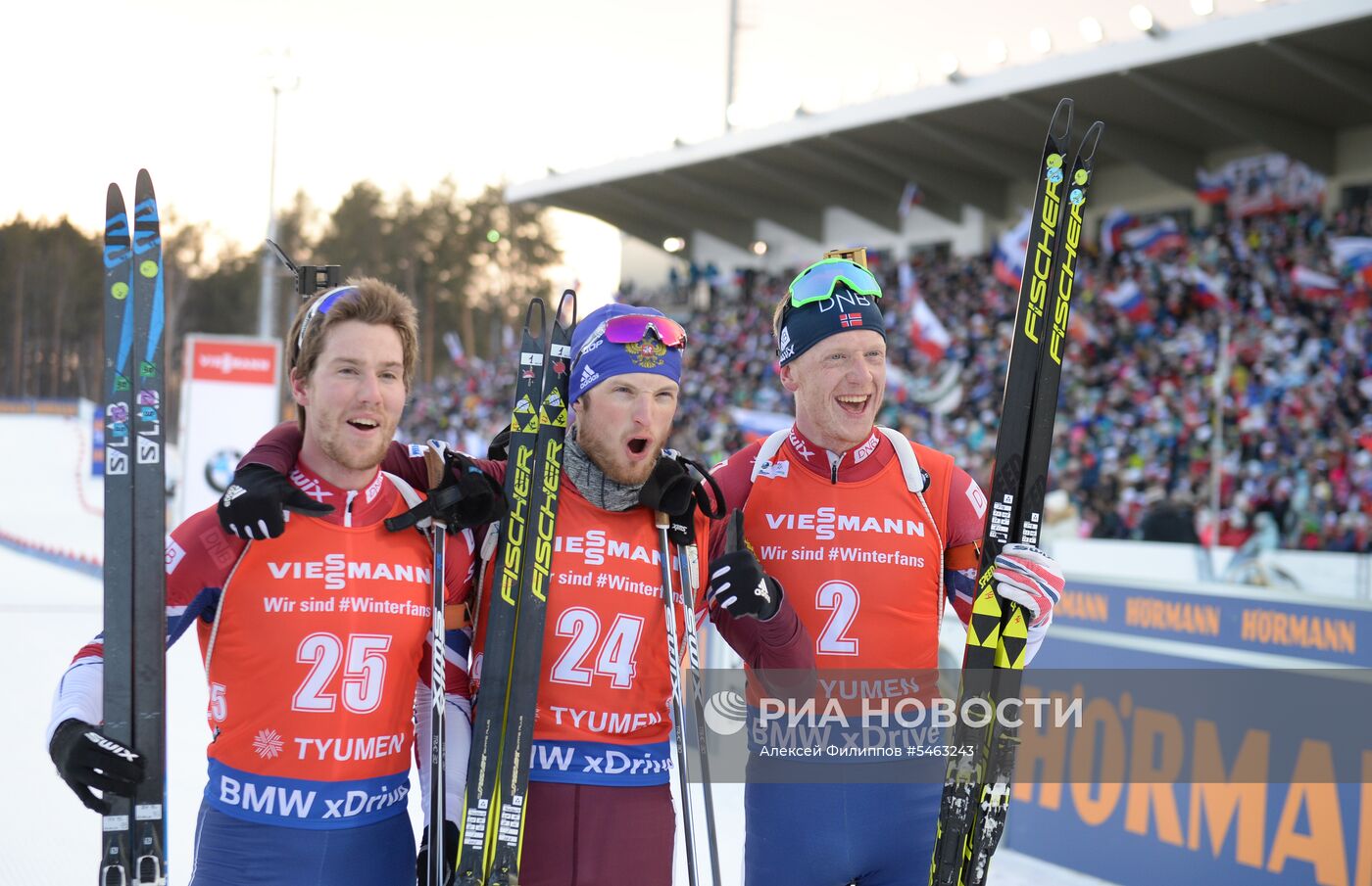 Биатлон. IX этап Кубка мира. Мужчины. Масс-старт