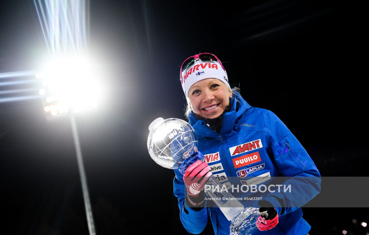 Биатлон. IX этап Кубка мира. Женщины. Масс-старт