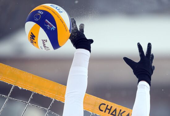 Волейбол на снегу. Чемпионат Европы