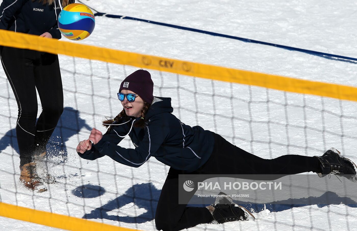 Волейбол на снегу. Чемпионат Европы