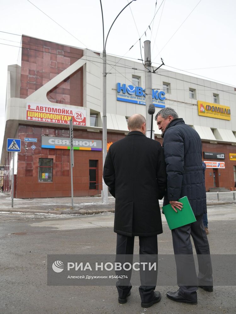 Президент РФ В. Путин почтил память погибших при пожаре в Кемерове
