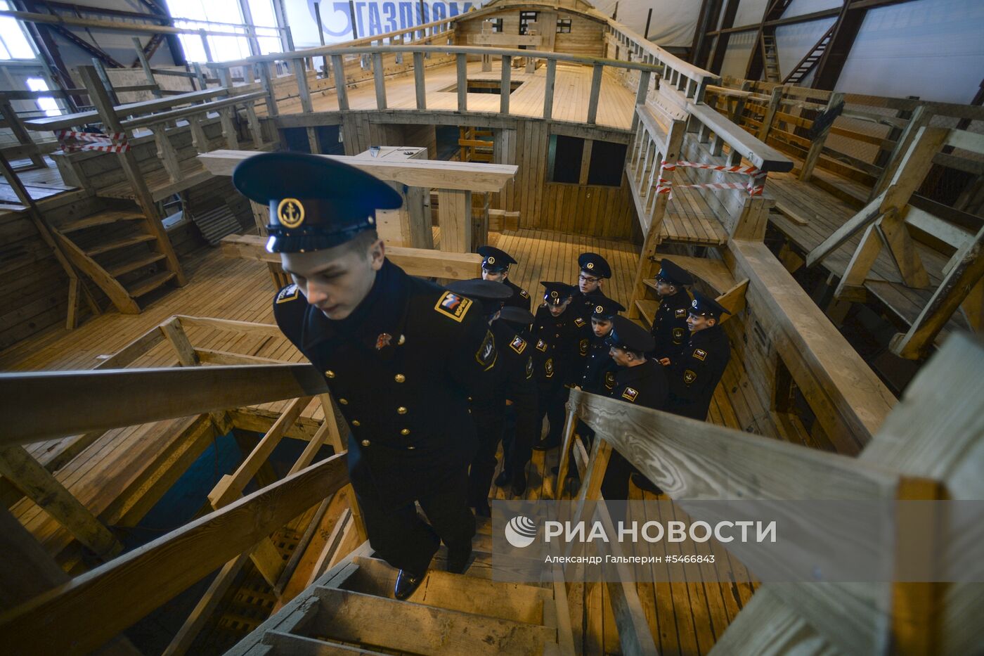 Строительство копии линейного корабля "Полтава" на верфи в Санкт-Петербурге