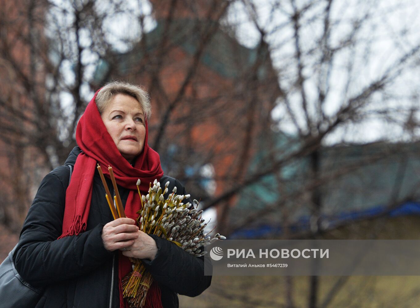 Празднование Вербного воскресенья в России