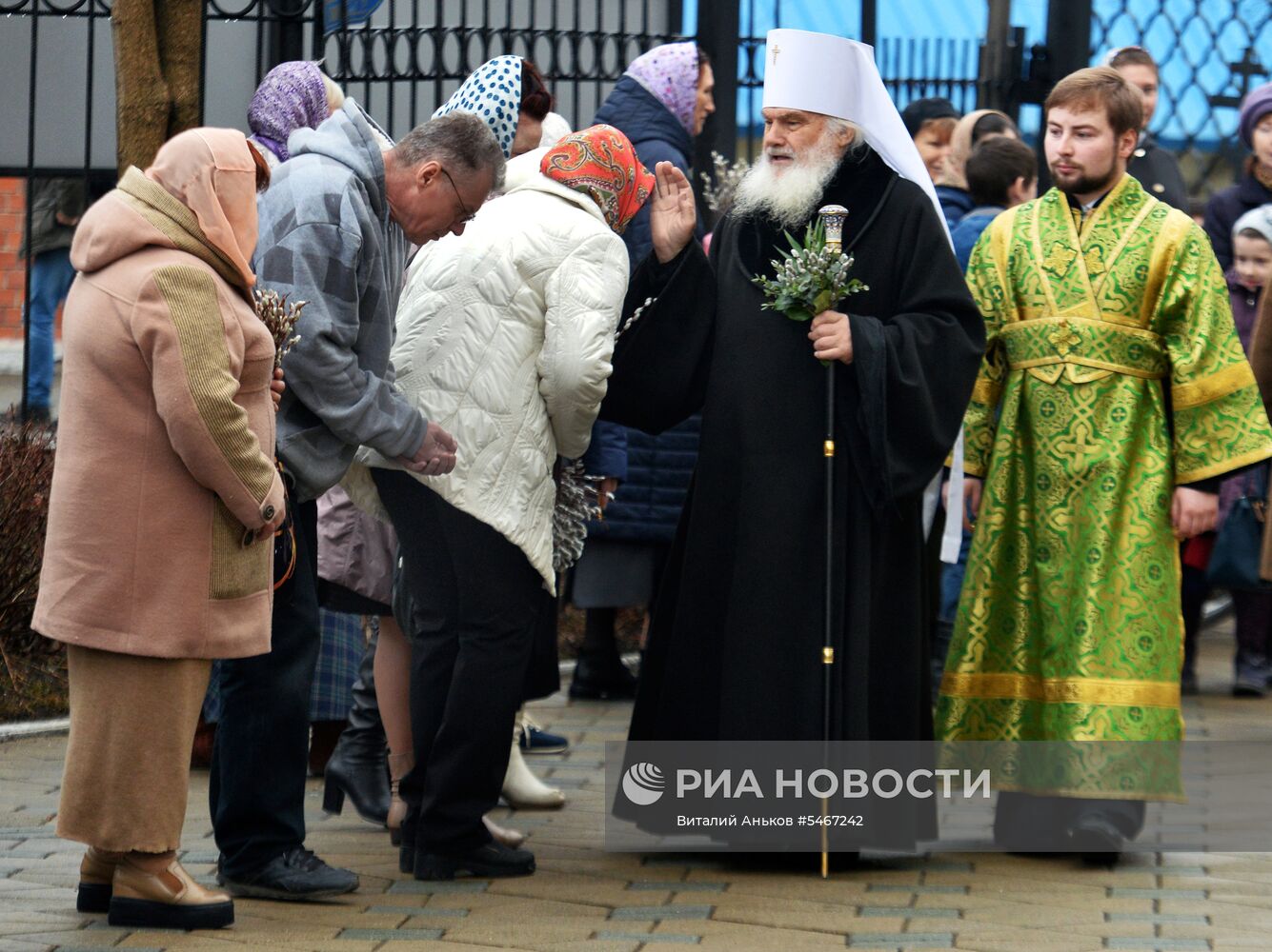 Празднование Вербного воскресенья в России