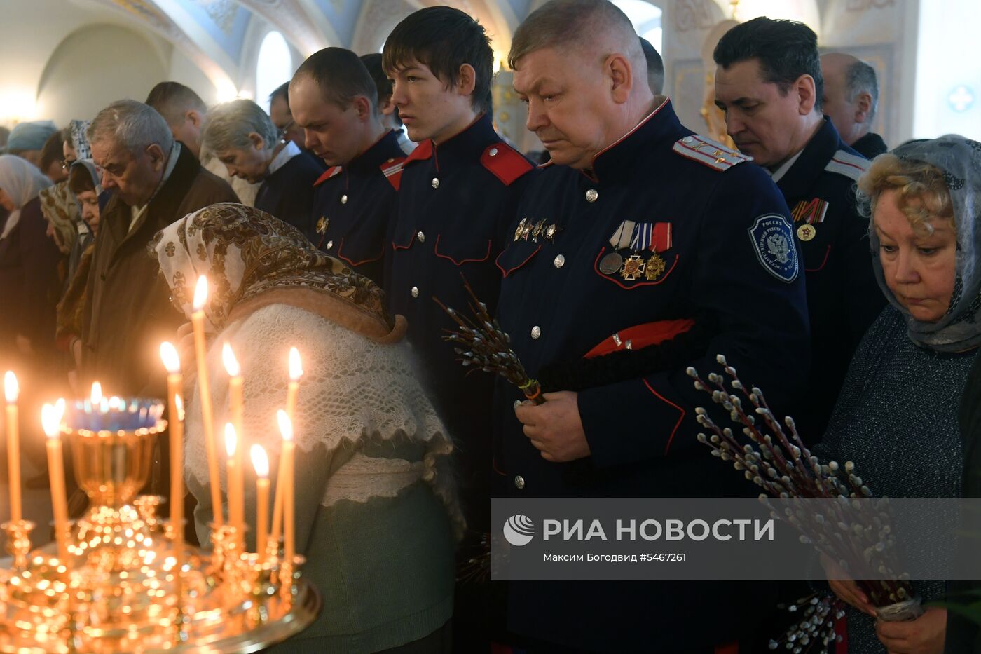 Празднование Вербного воскресенья в России