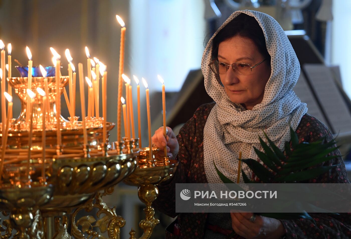 Празднование Вербного воскресенья в России