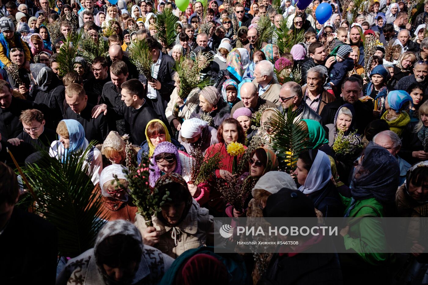 Празднование Вербного воскресенья в России  Празднование Вербного воскресенья в России 
