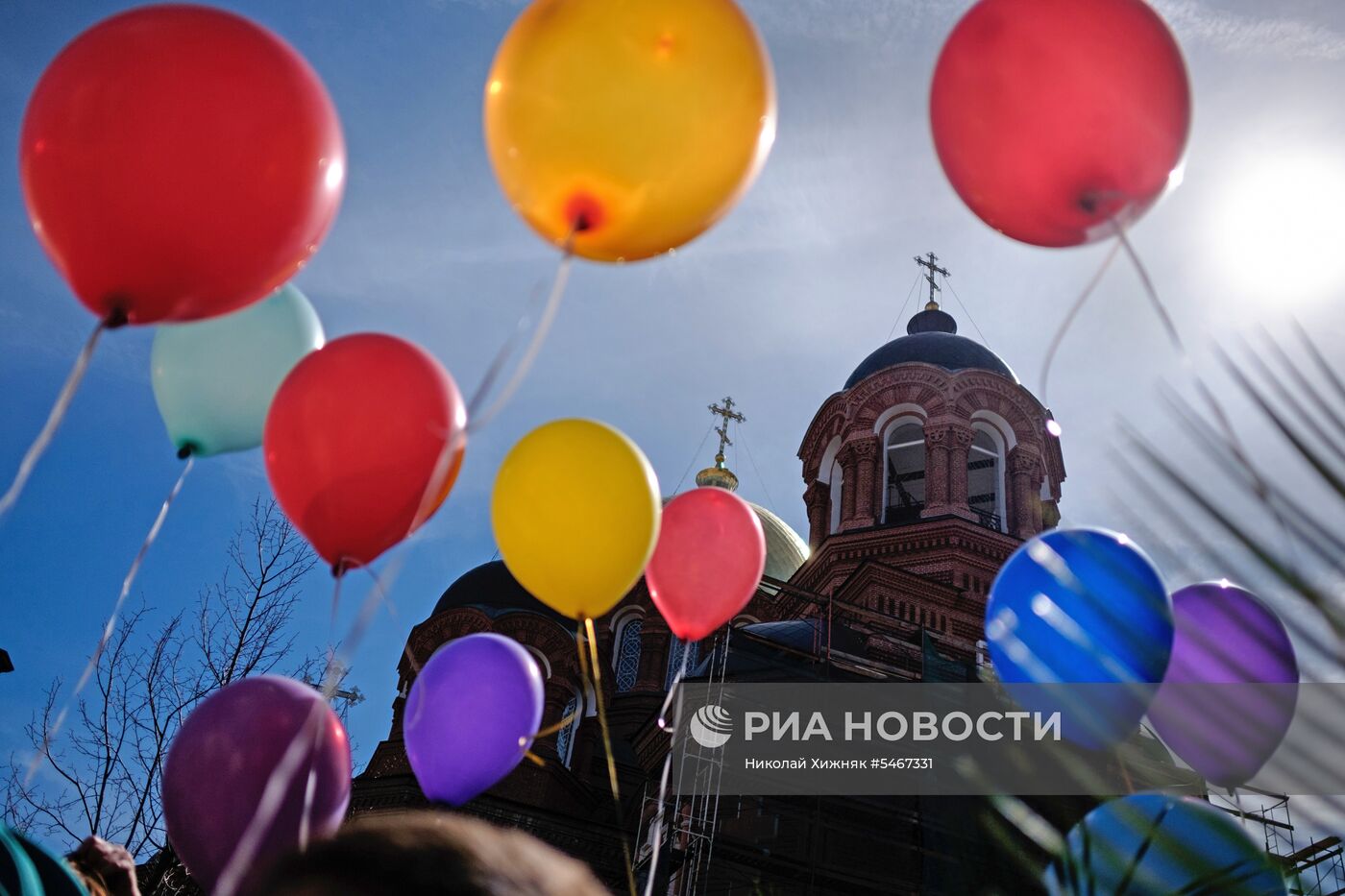 Празднование Вербного воскресенья в России 