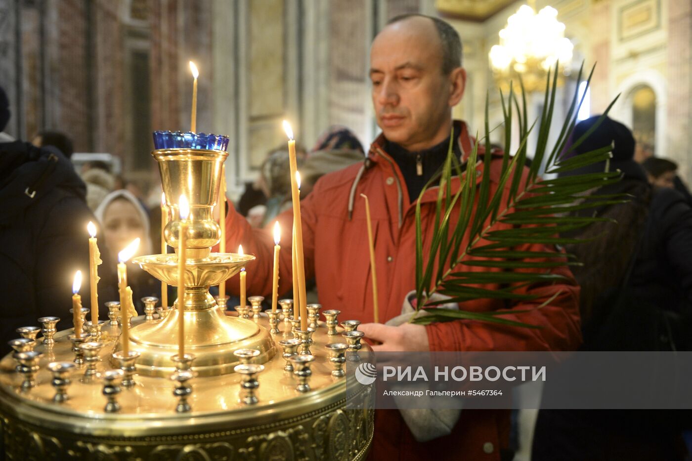 Празднование Вербного воскресенья в России