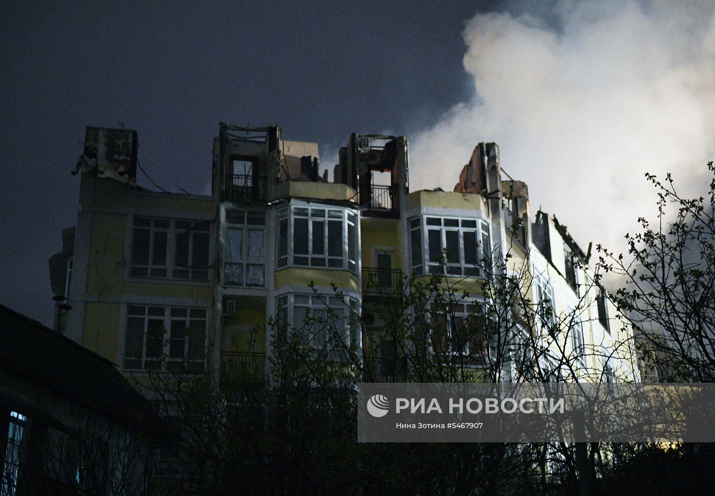 Пожар в жилом доме в Сочи