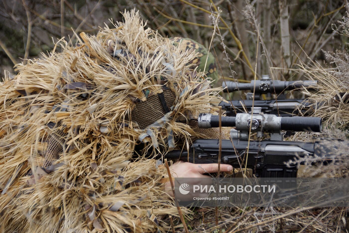 Учения разведывательного подразделения Народной милиции ЛНР