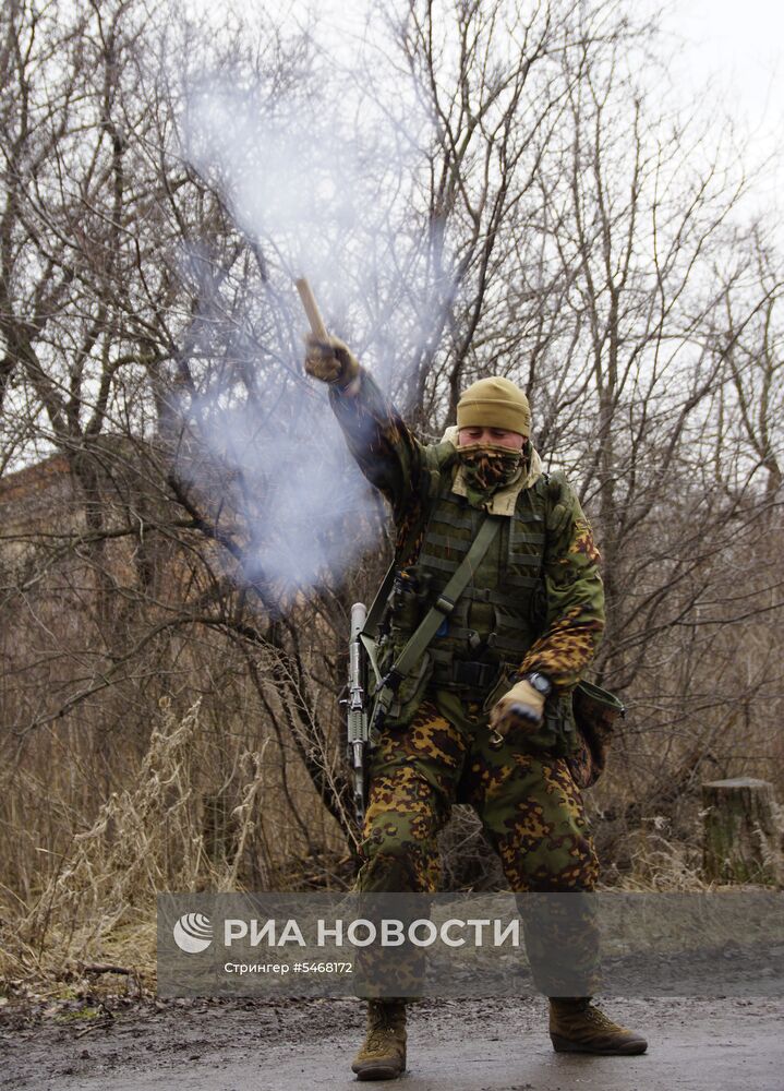 Учения разведывательного подразделения Народной милиции ЛНР