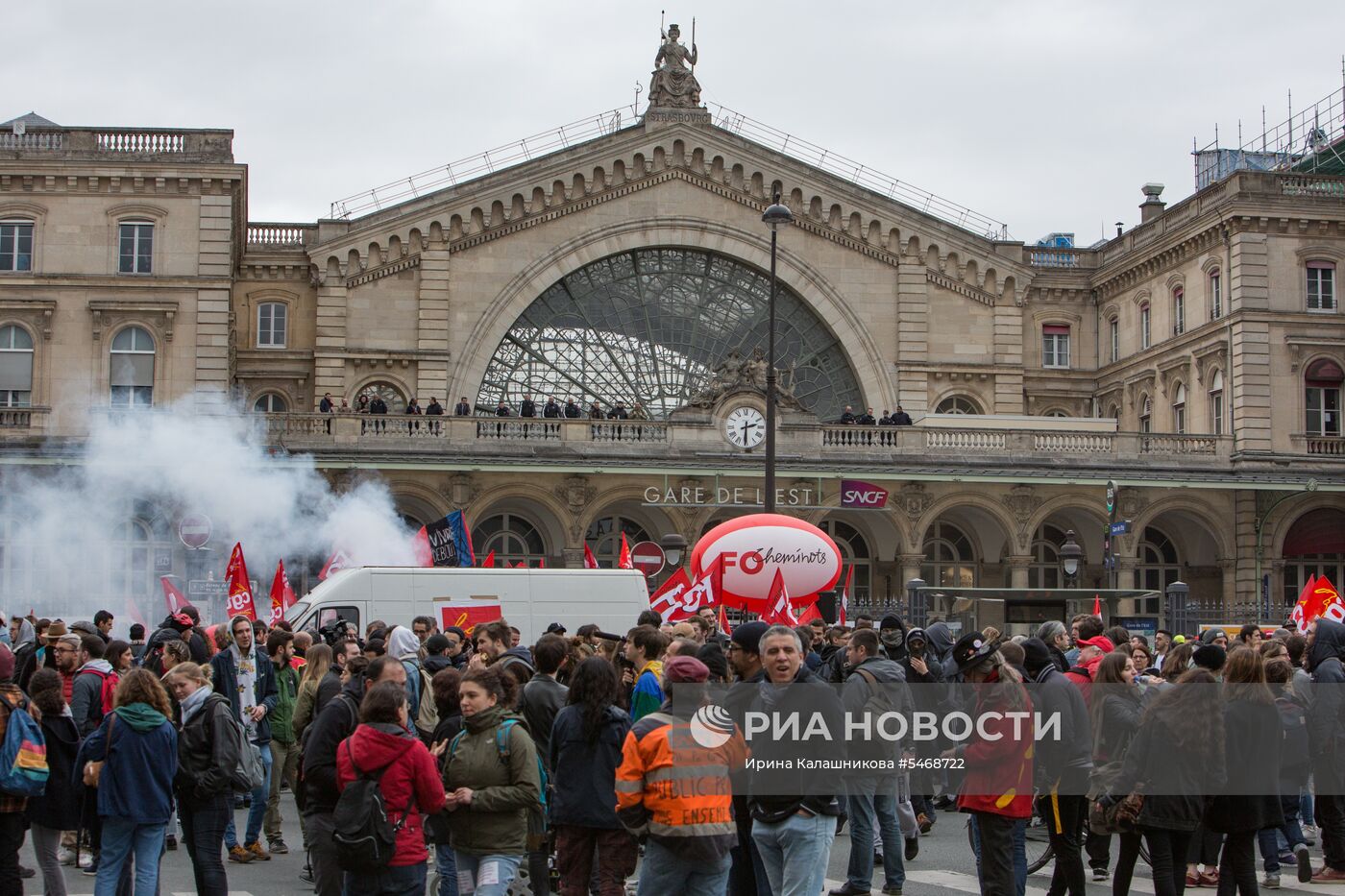 Забастовка работников железных дорог во Франции