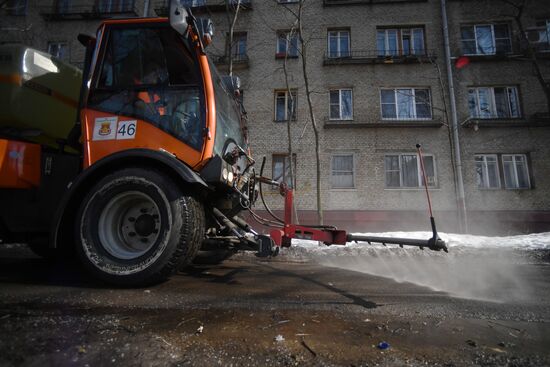 Уборка и благоустройство территорий ЮВАО 