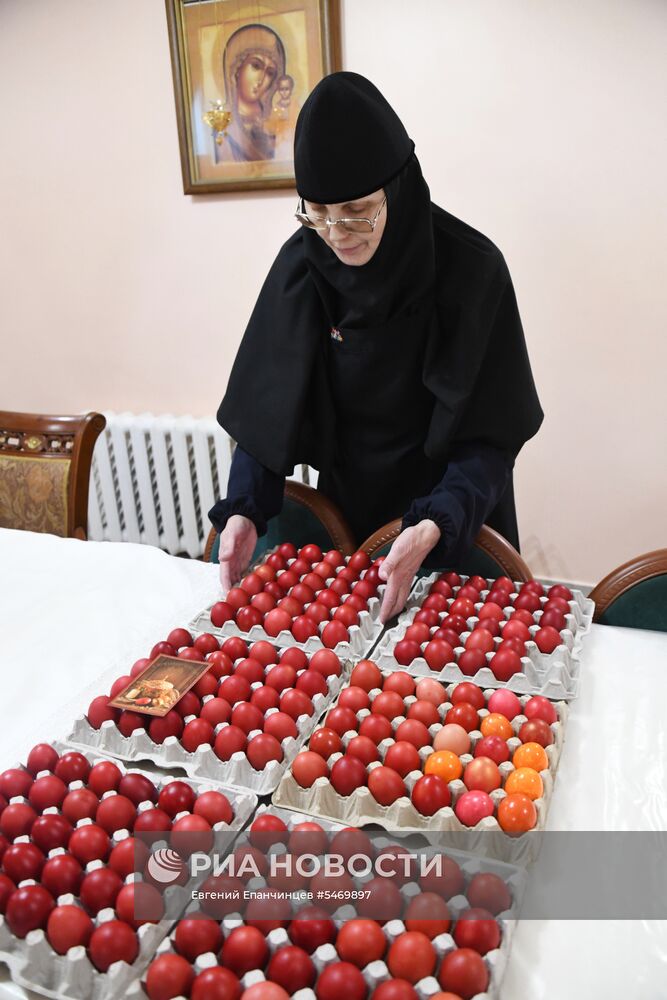 Подготовка к Пасхе в женском монастыре Забайкальского края