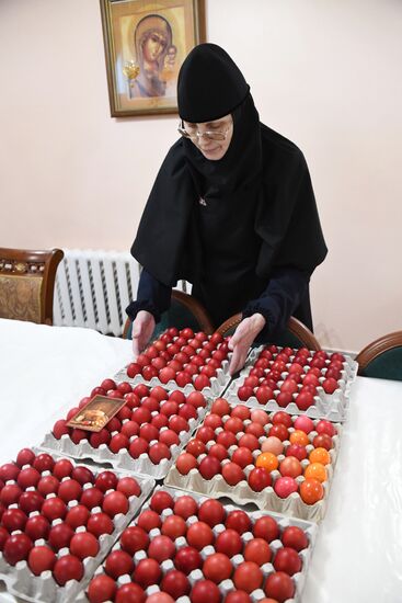 Подготовка к Пасхе в женском монастыре Забайкальского края