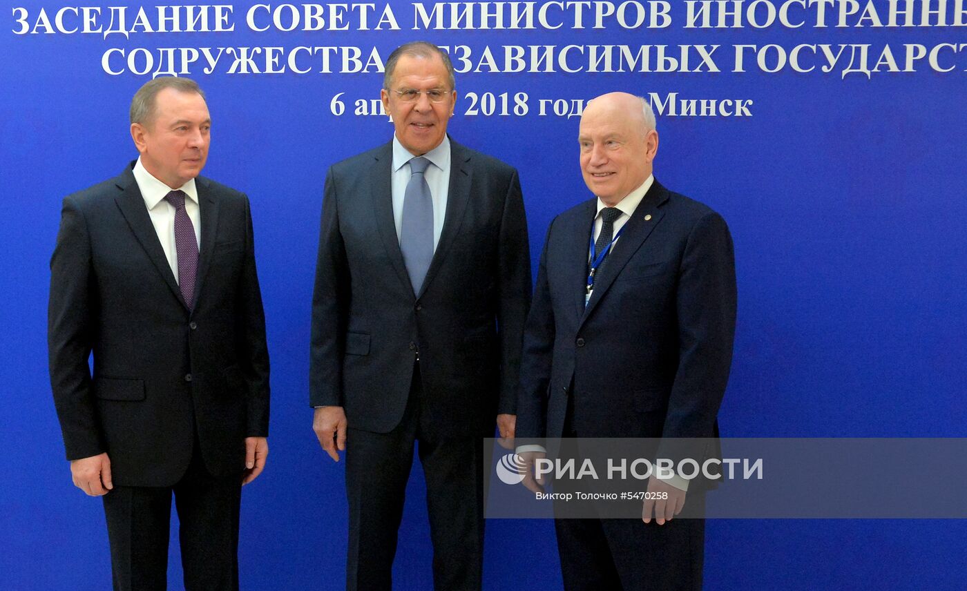 Заседание Совета министров иностранных дел СНГ в Минске