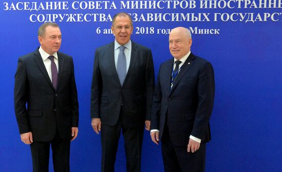 Заседание Совета министров иностранных дел СНГ в Минске