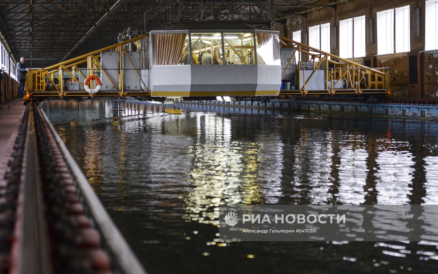 Испытания моделей кораблей и подводных лодок ВМФ в Санкт-Петербурге