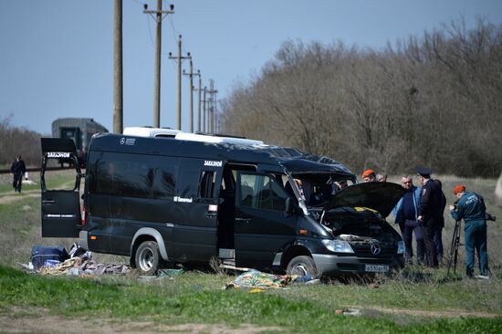 Последствия ДТП в Крыму