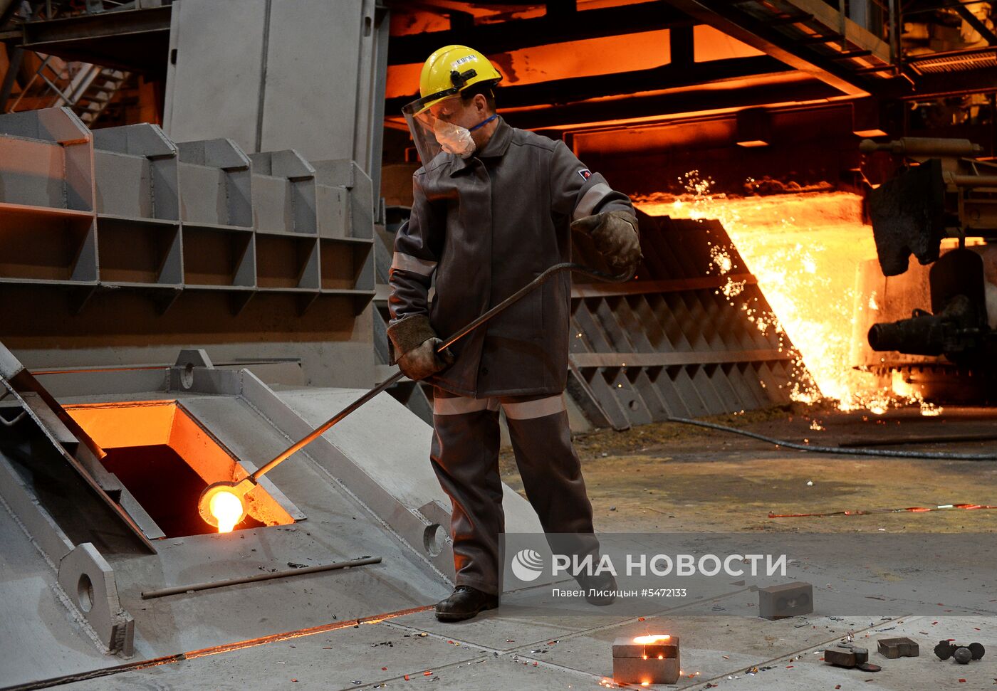 Запуск новой доменной печи на Нижнетагильском металлургическом комбинате