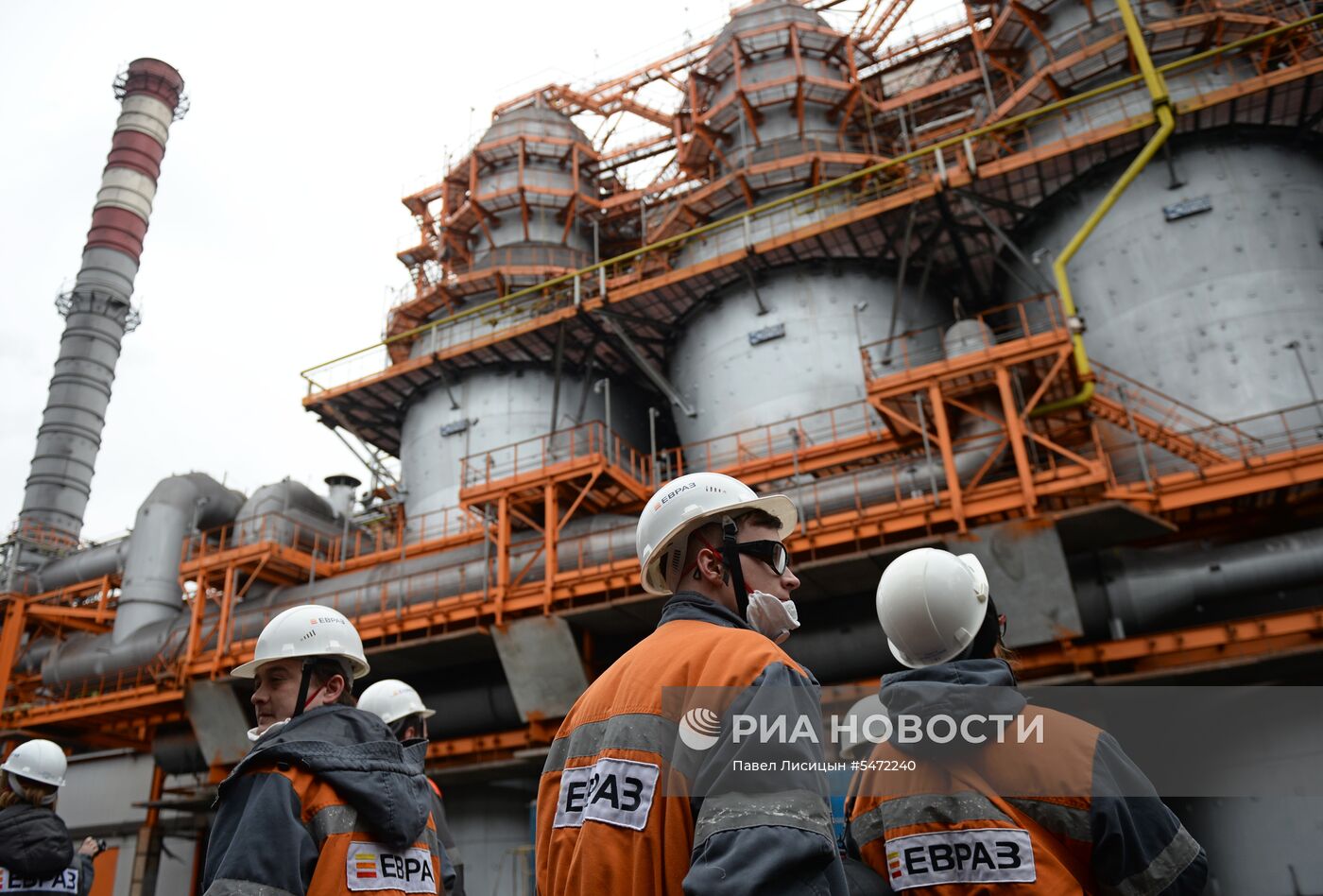 Запуск новой доменной печи на Нижнетагильском металлургическом комбинате