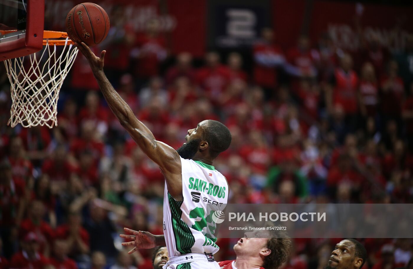 Баскетбол. Кубок Европы. Матч "Локомотив-Кубань" - "Дарюшшафака"