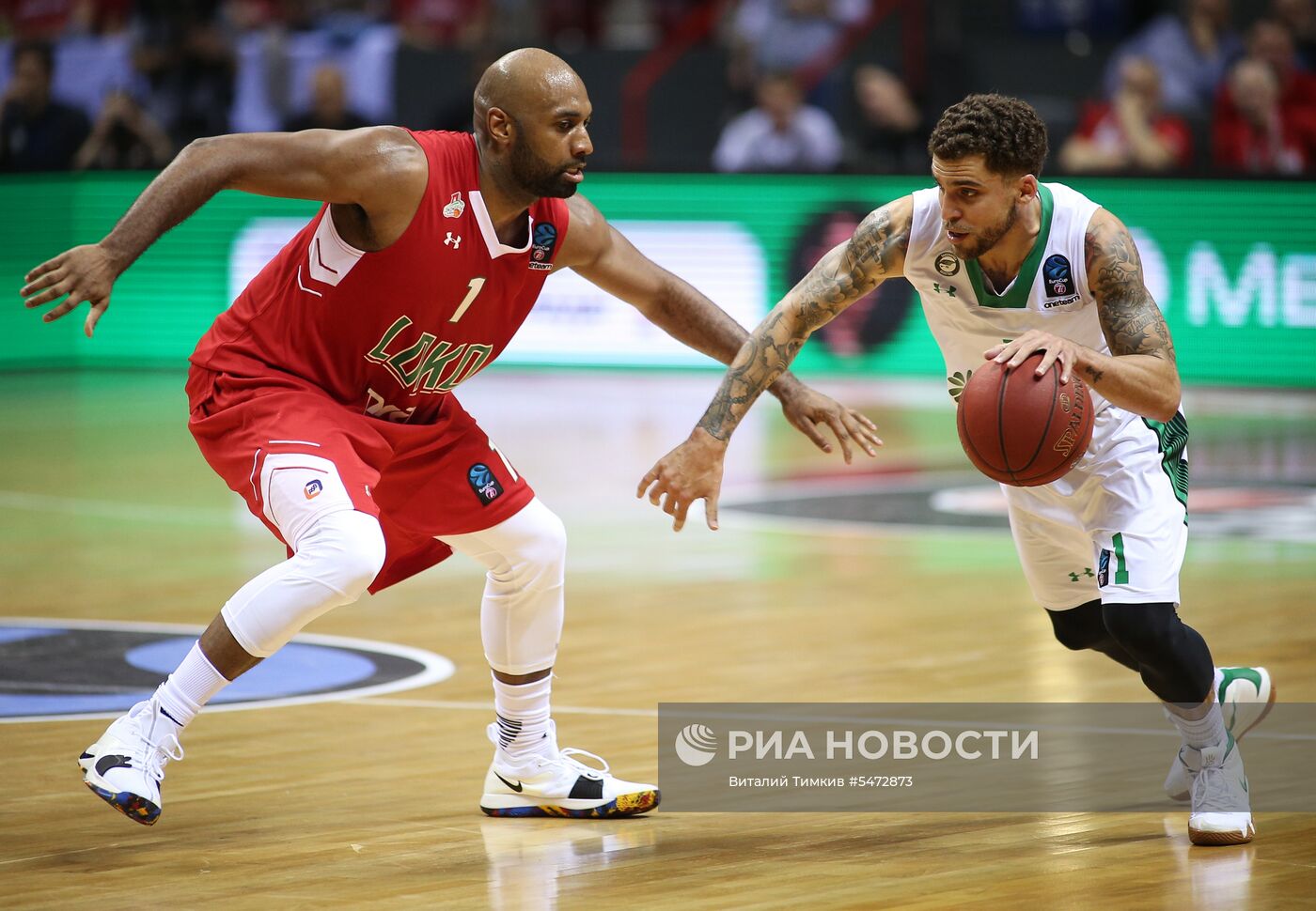 Баскетбол. Кубок Европы. Матч "Локомотив-Кубань" - "Дарюшшафака"