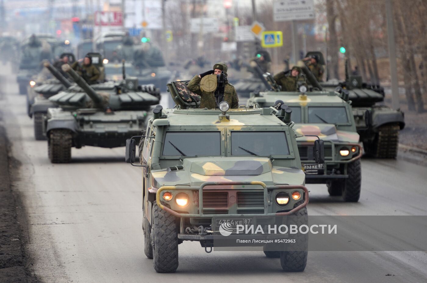 Репетиция парада Победы в Екатеринбурге