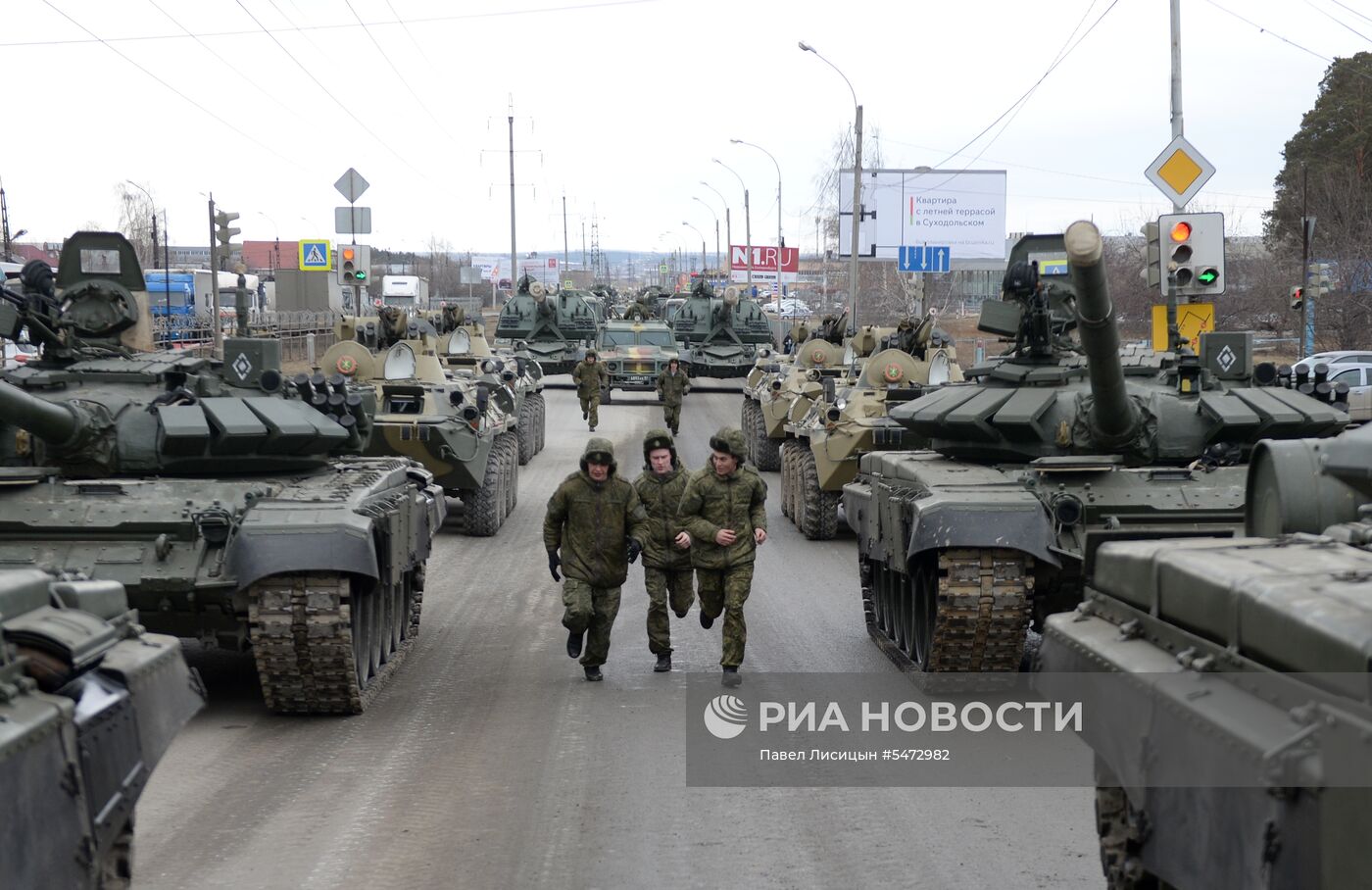 Репетиция парада Победы в Екатеринбурге