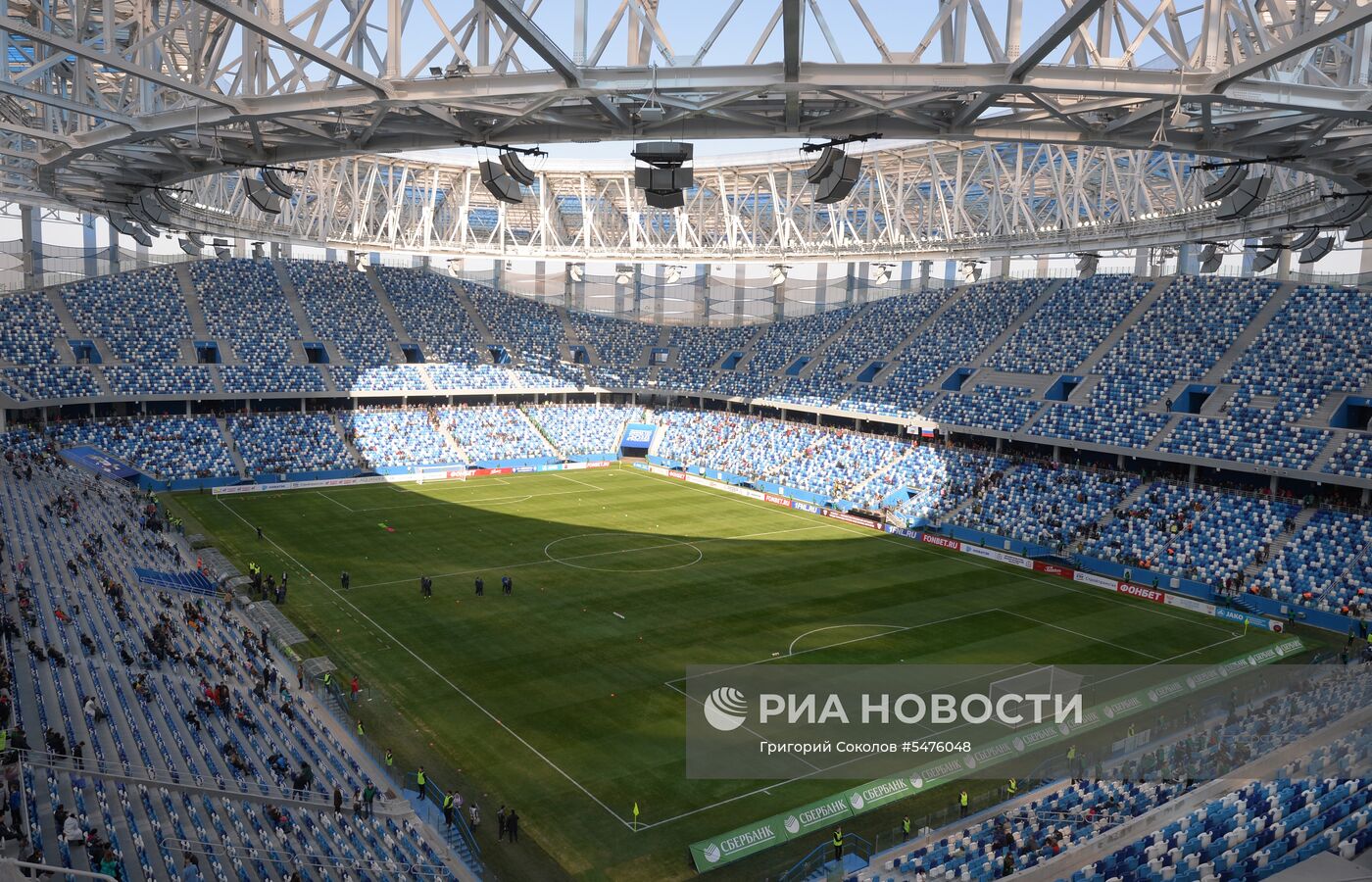 Футбол. Первый официальный матч на "Стадионе Нижний Новгород"