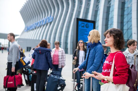 Открытие нового терминала аэровокзального комплекса в Симферополе