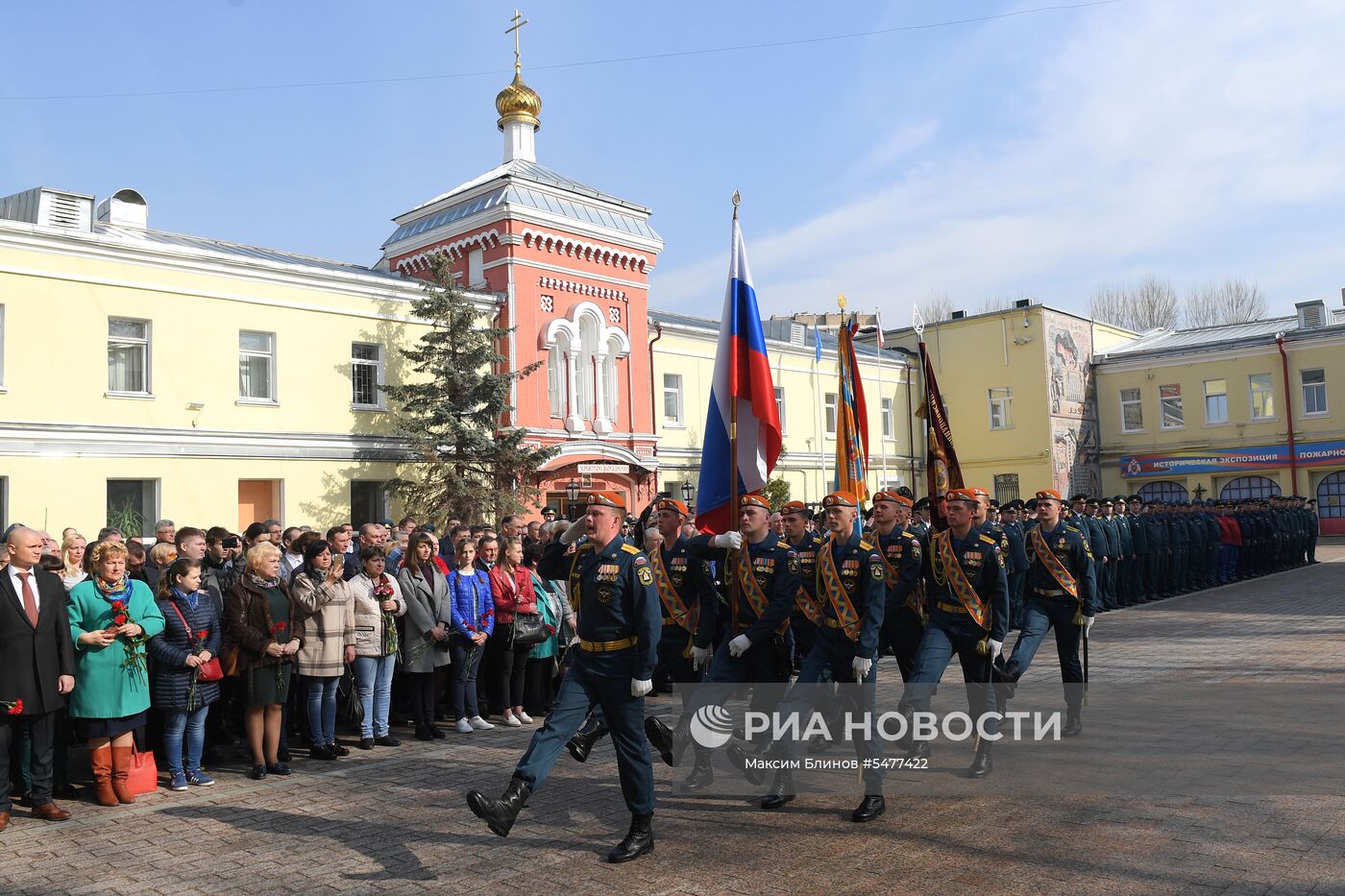 Открытие памятника "Огнеборцам столицы"