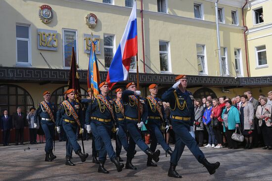 Открытие памятника "Огнеборцам столицы"