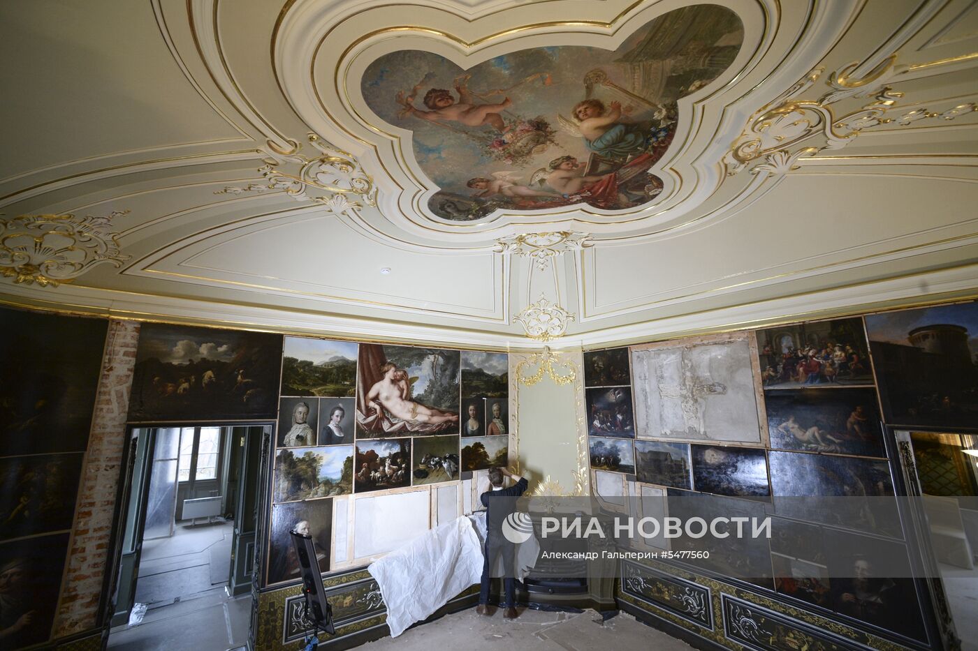 Реставрационные работы в дворцово-парковом ансамбле "Ораниенбаум"