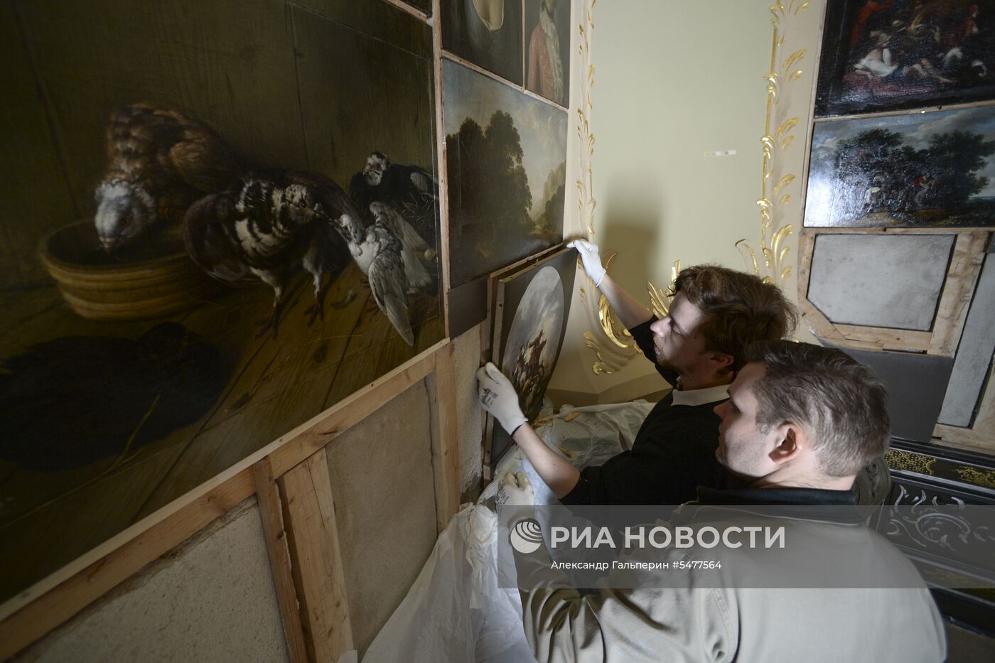 Реставрационные работы в дворцово-парковом ансамбле "Ораниенбаум"