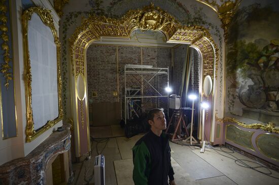 Реставрационные работы в дворцово-парковом ансамбле "Ораниенбаум"