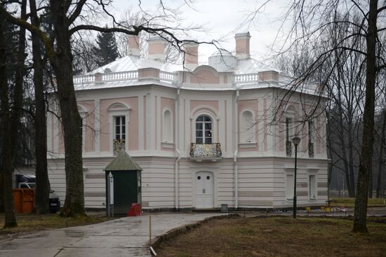 Реставрационные работы в дворцово-парковом ансамбле "Ораниенбаум"